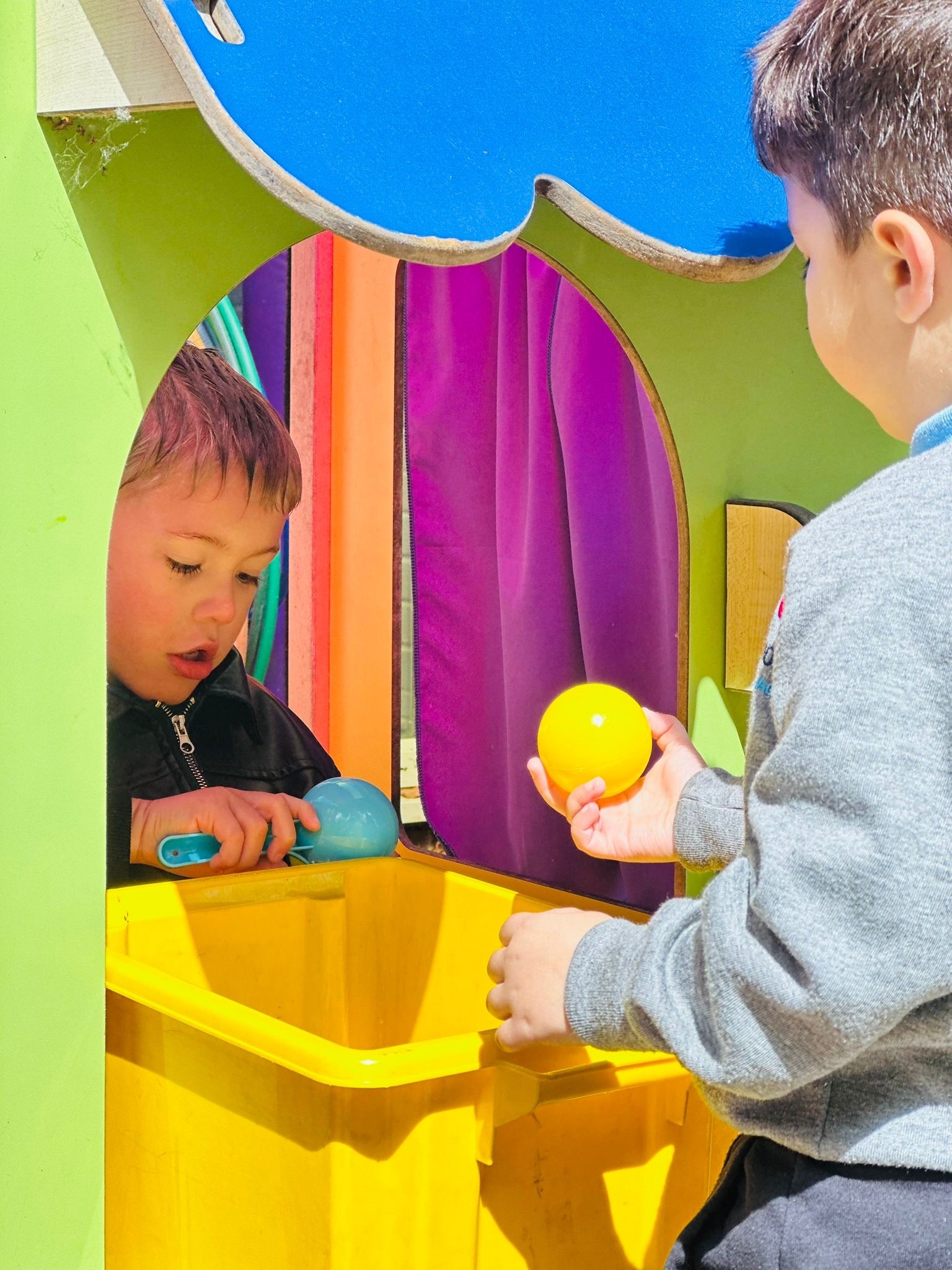 Sycamore Nursery children playing shop