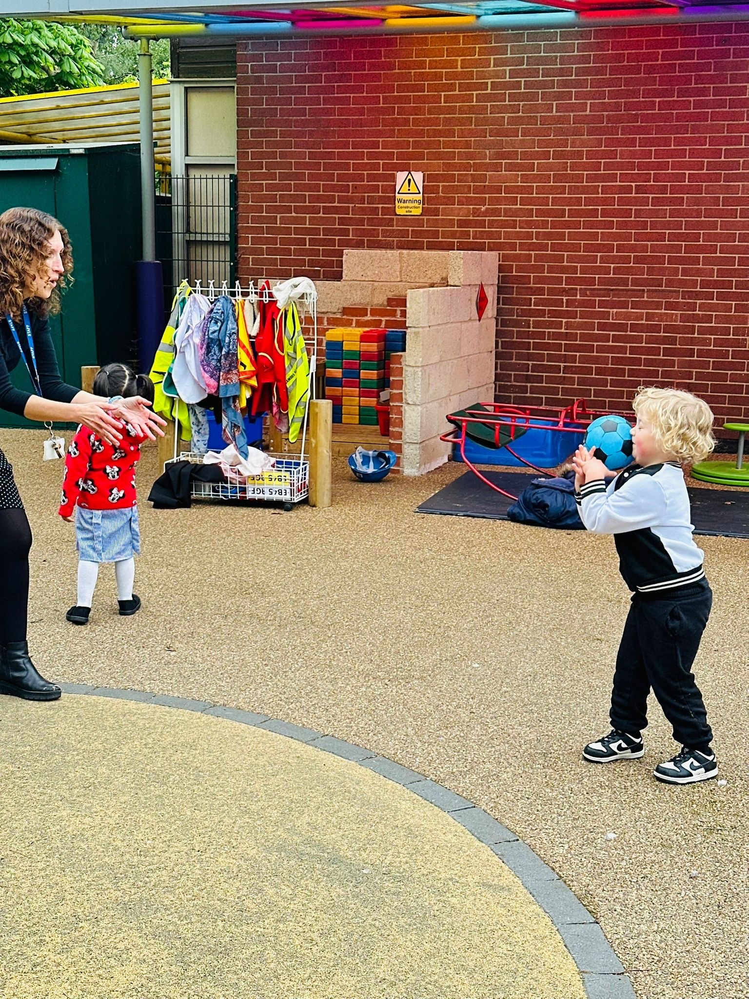 Sycamore Nursery playing ball
