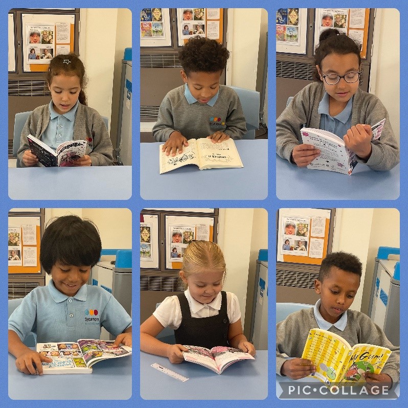 Sycamore Year 3 reading collage